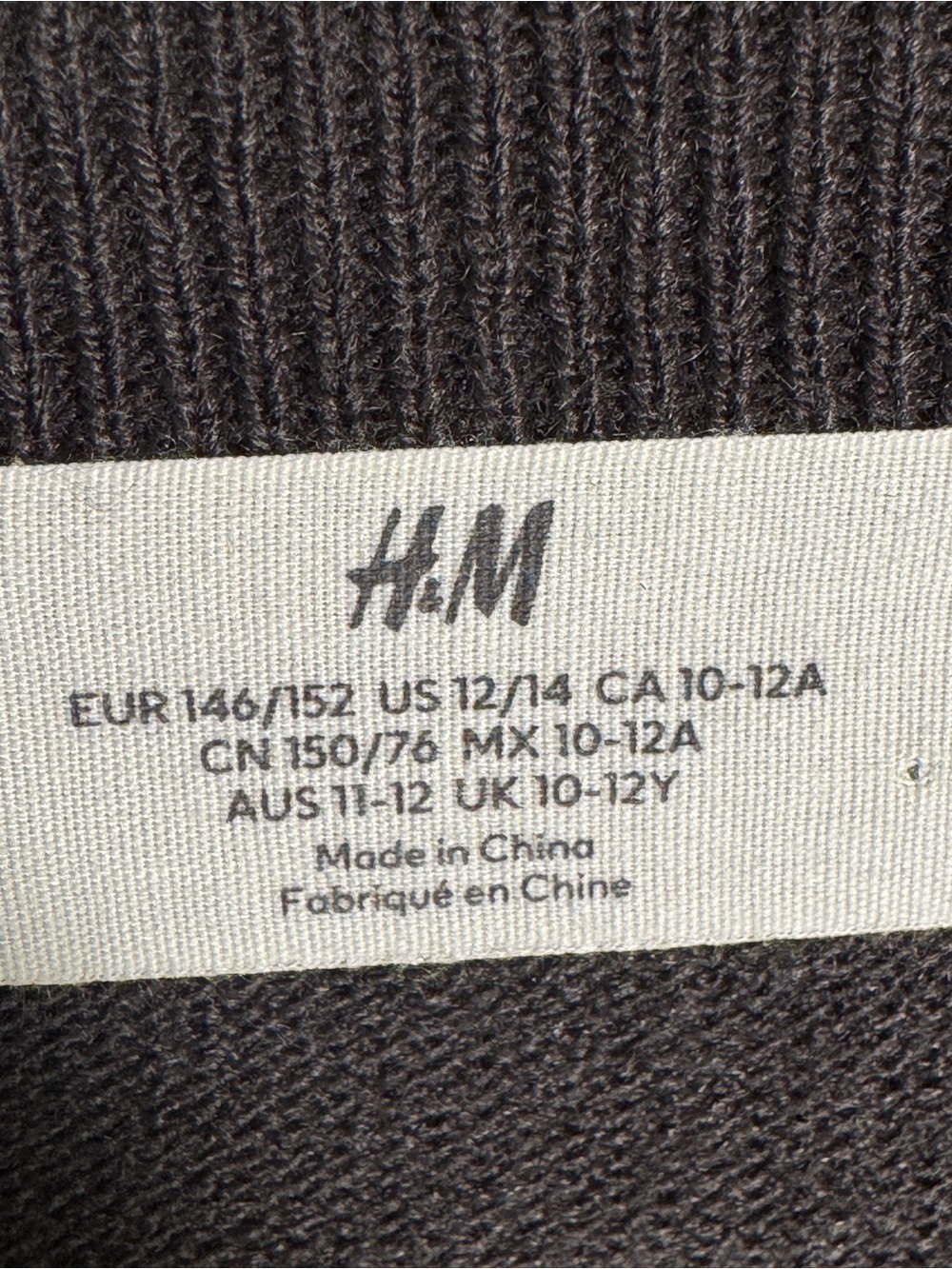 H&M Girls Black Sweater with Yellow Smiley Face Pattern - Picture 3 of 7